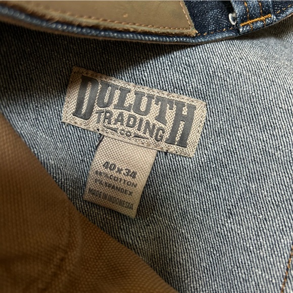 Duluth 40/34 Ballroom Double Flex Relaxed Fit Jeans washed dark indigo blue - Picture 15 of 16